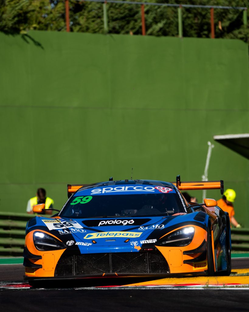 La McLaren 720S GT3 Evo #59 di Raptor Engineering a Imola, GT Italiano Endurance 2026