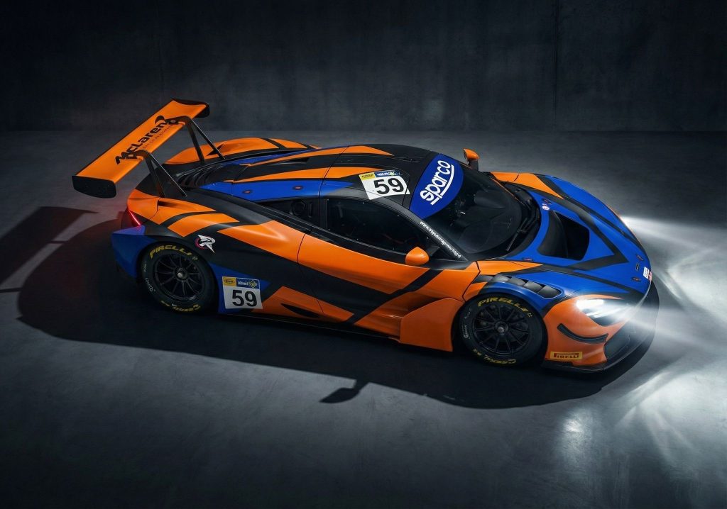 McLaren 720S GT3 Evo #59 di Raptor Engineering vista di tre quarti – Riccardo Cazzaniga